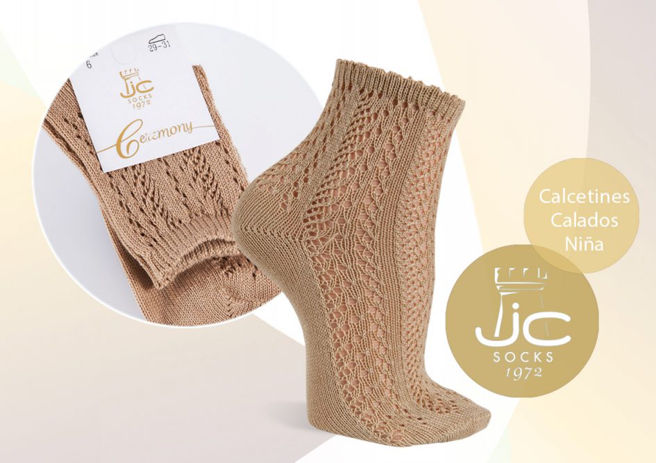humor Suposición huella dactilar Calcetines calados niña, calcetines hilo perlé | JC Castellà fabricantes