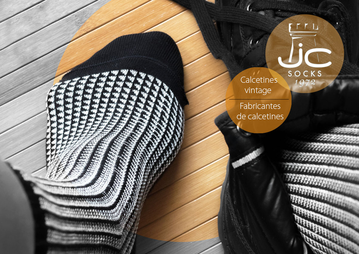 Calcetines mujer invierno pattern estilo vintage. JC Castellà fabricantes  calcetines Barcelona. Producto nacional