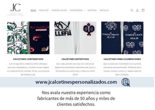 Fabricante de calcetines personalizados en España